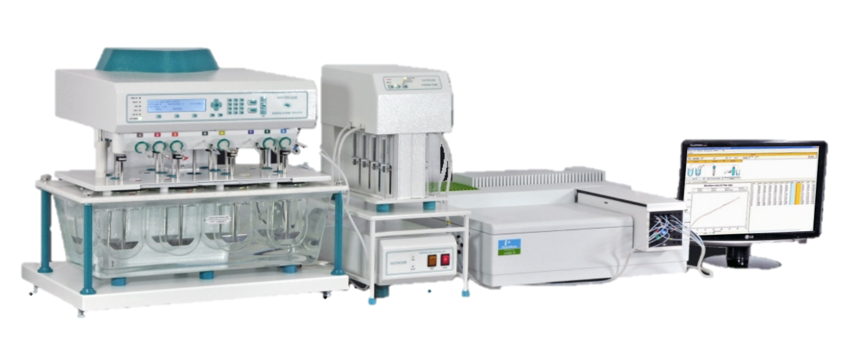 Dissolution testing systems - online (8, 14 stations)
