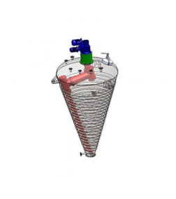 Vertical conical screw vacuum dryer - Conical